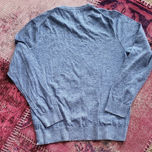 John Varvatos Light Blue Crewneck Sweater - Picture 4 of 5